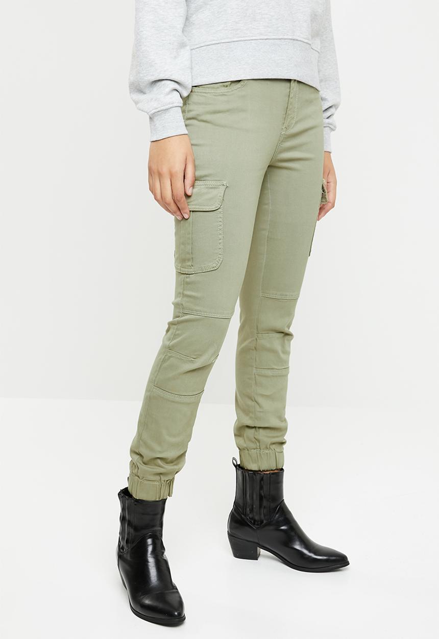 ONLY - Missouri ankle cargo pants - green