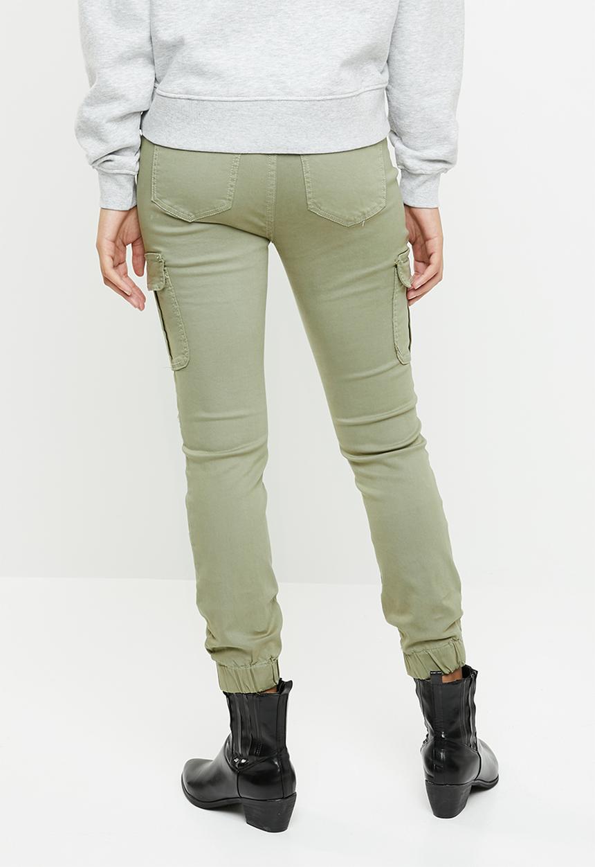 ONLY - Missouri ankle cargo pants - green