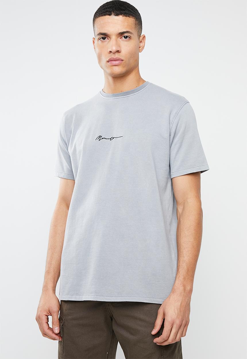 Mennace - Essential signature tee - grey