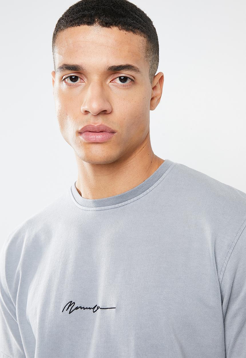 Mennace - Essential signature tee - grey