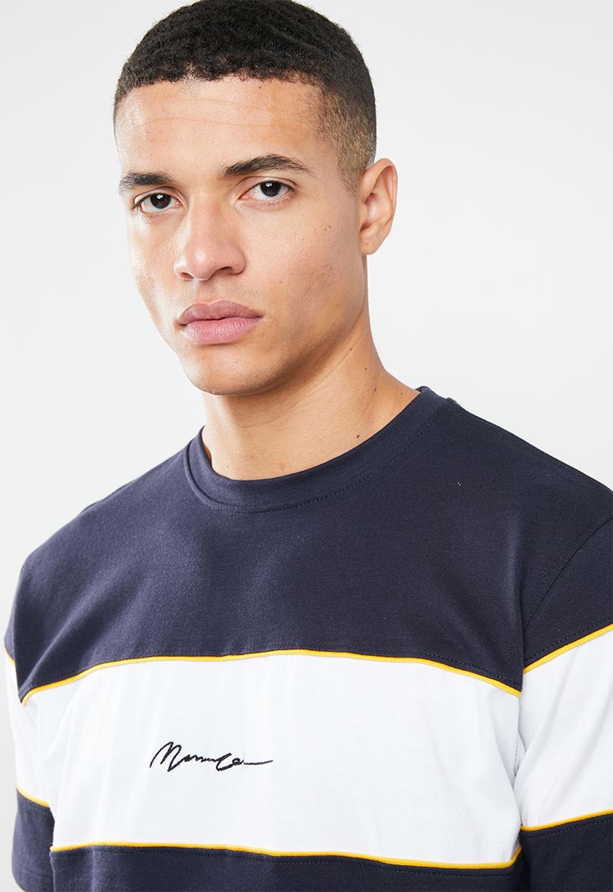 Mennace - Short sleeve script tee - navy