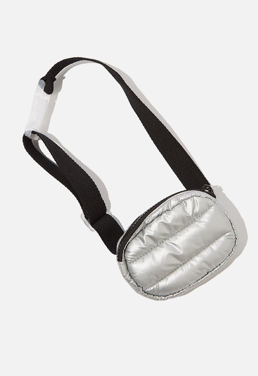 Cotton On - Puffer belt bag - silver