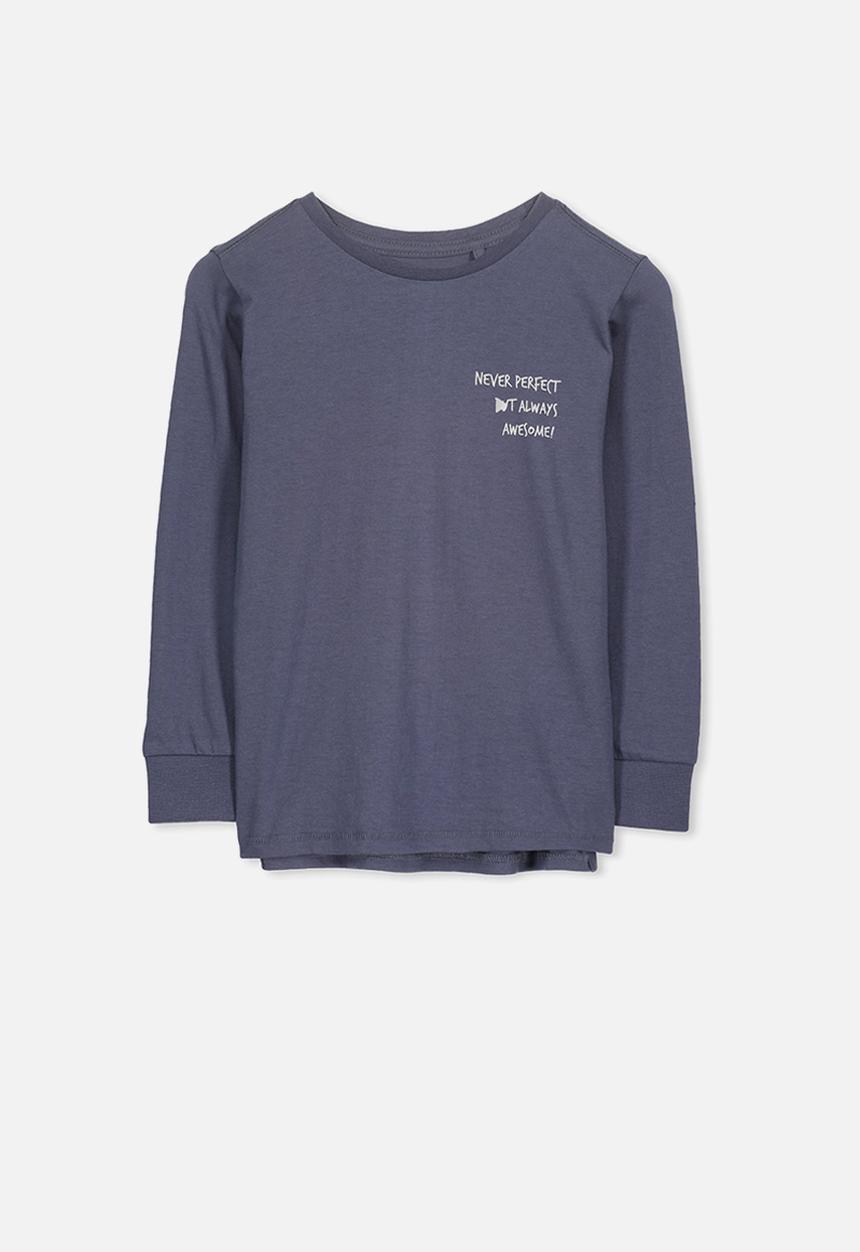 Cotton On - Tom long sleeve tee - navy
