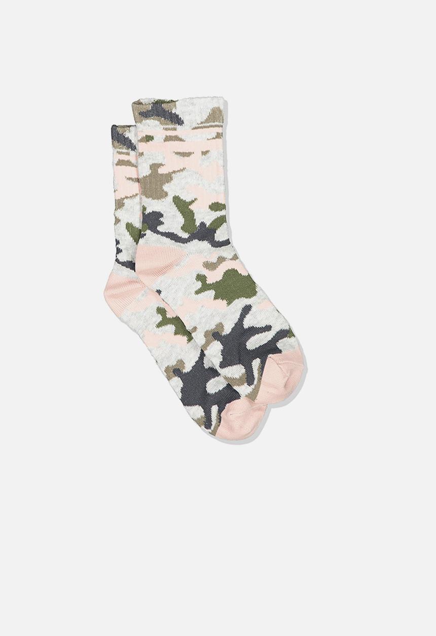 Cotton On - Retro rib crew socks - multi