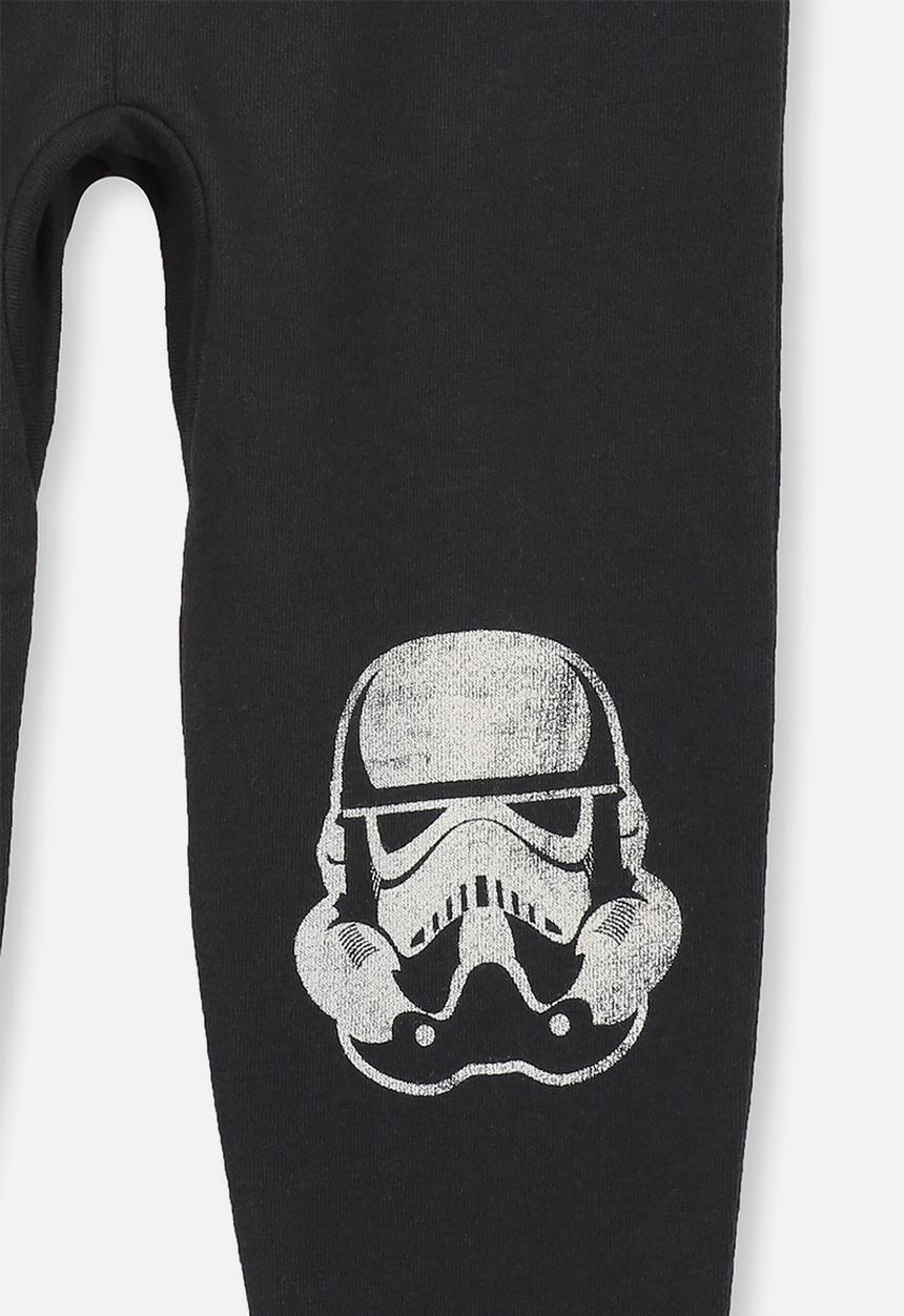 Cotton On - Slouch vader patches trackpants - black