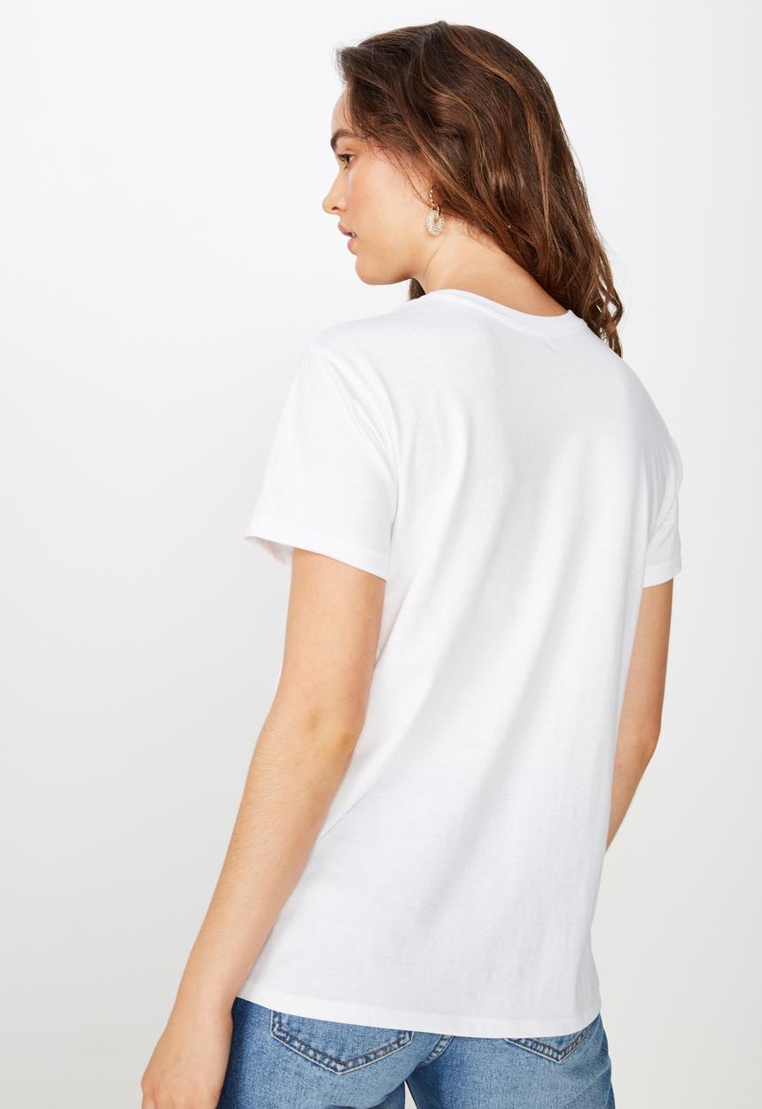 Cotton On - Classic pop culture NASA logo tee - white