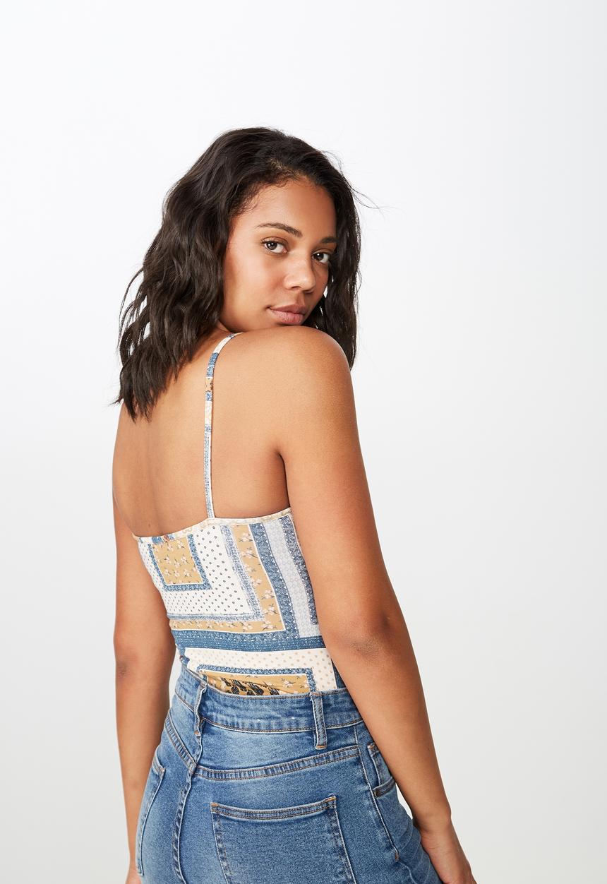 Cotton On - Carissa straight back bodysuit - multi