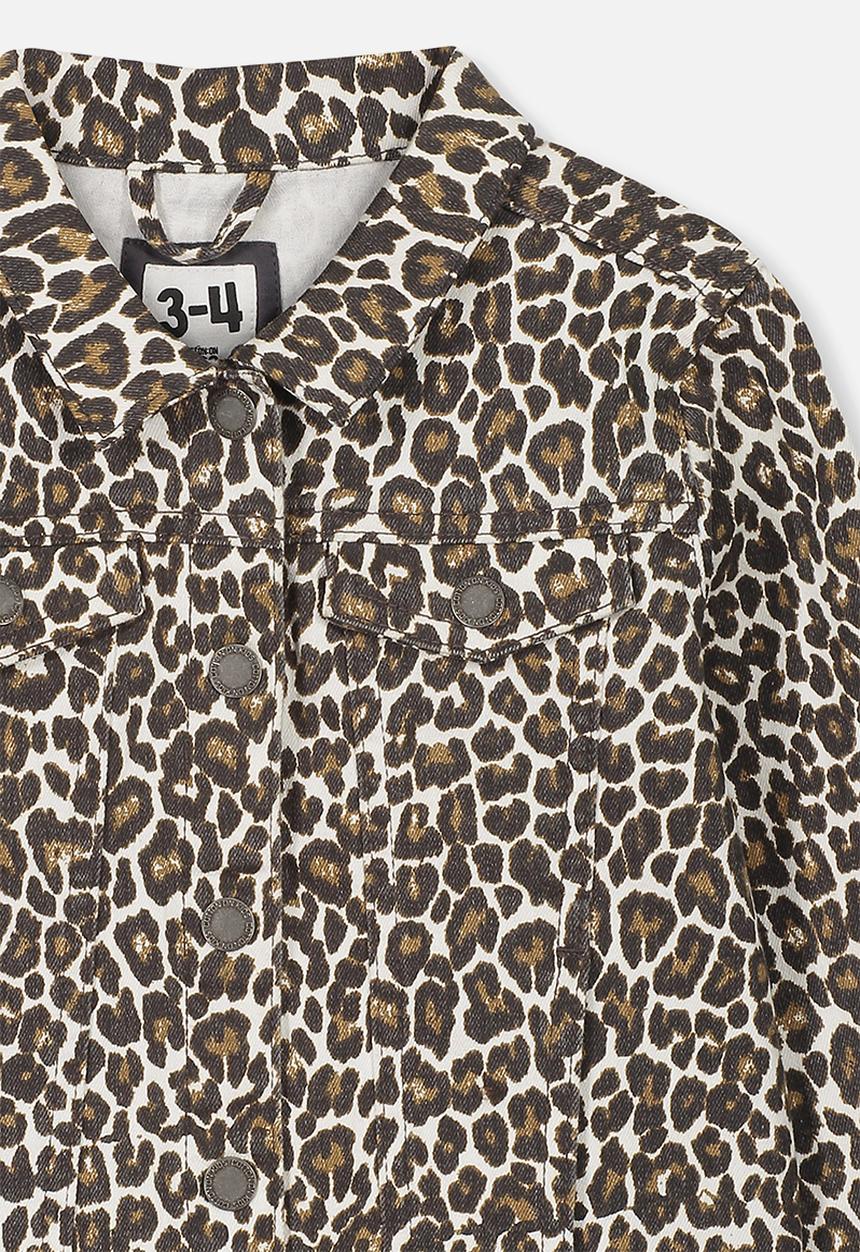 Cotton On - Daisy denim jacket - brown & black