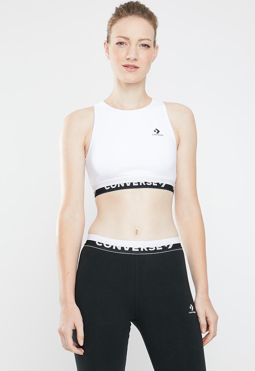 Converse - Converse high neck bra - white