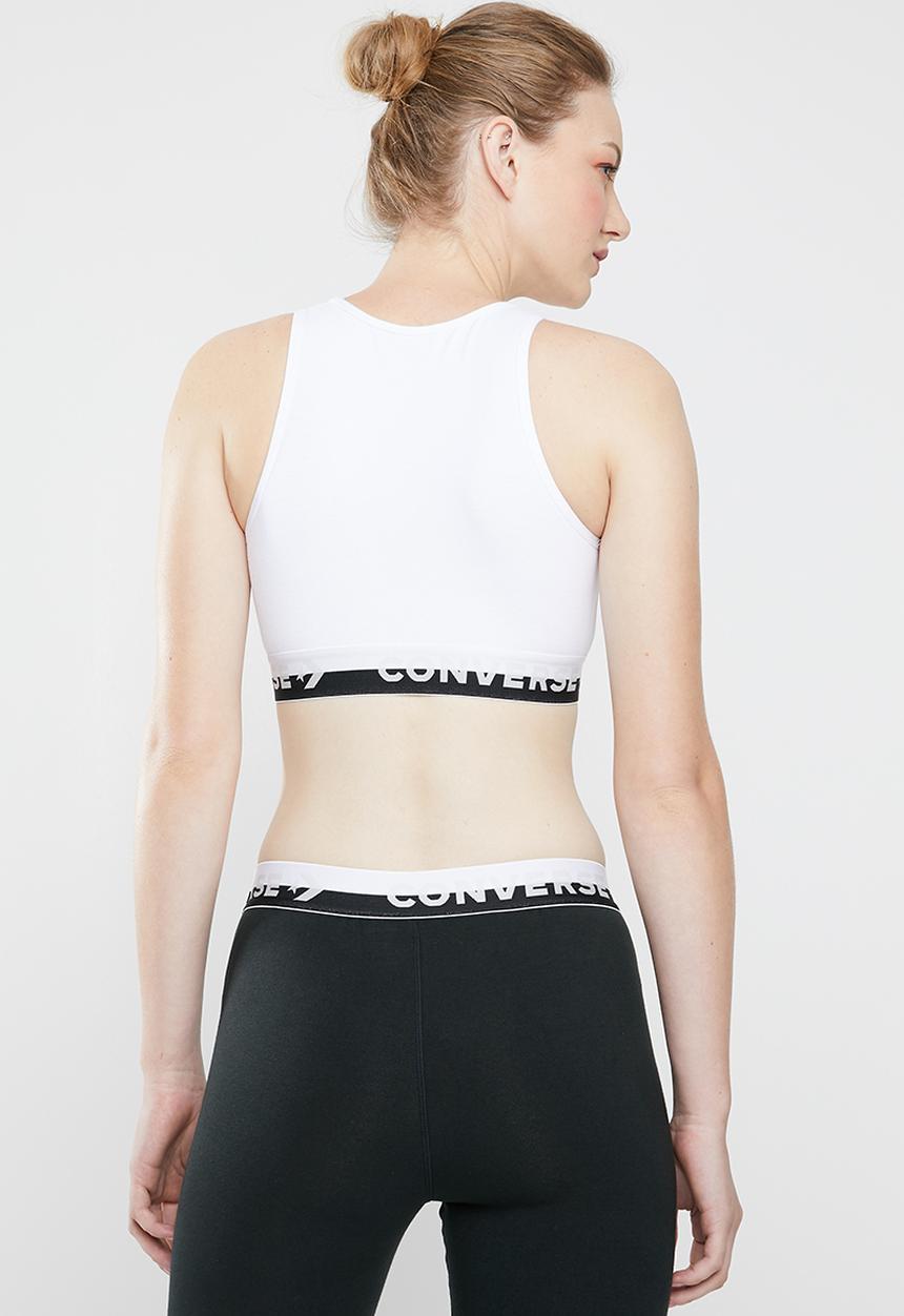 Converse - Converse high neck bra - white