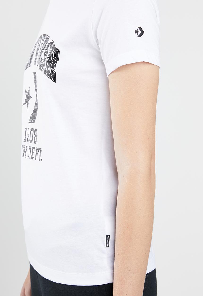 Converse - Short sleeve courtside star chev remix - white