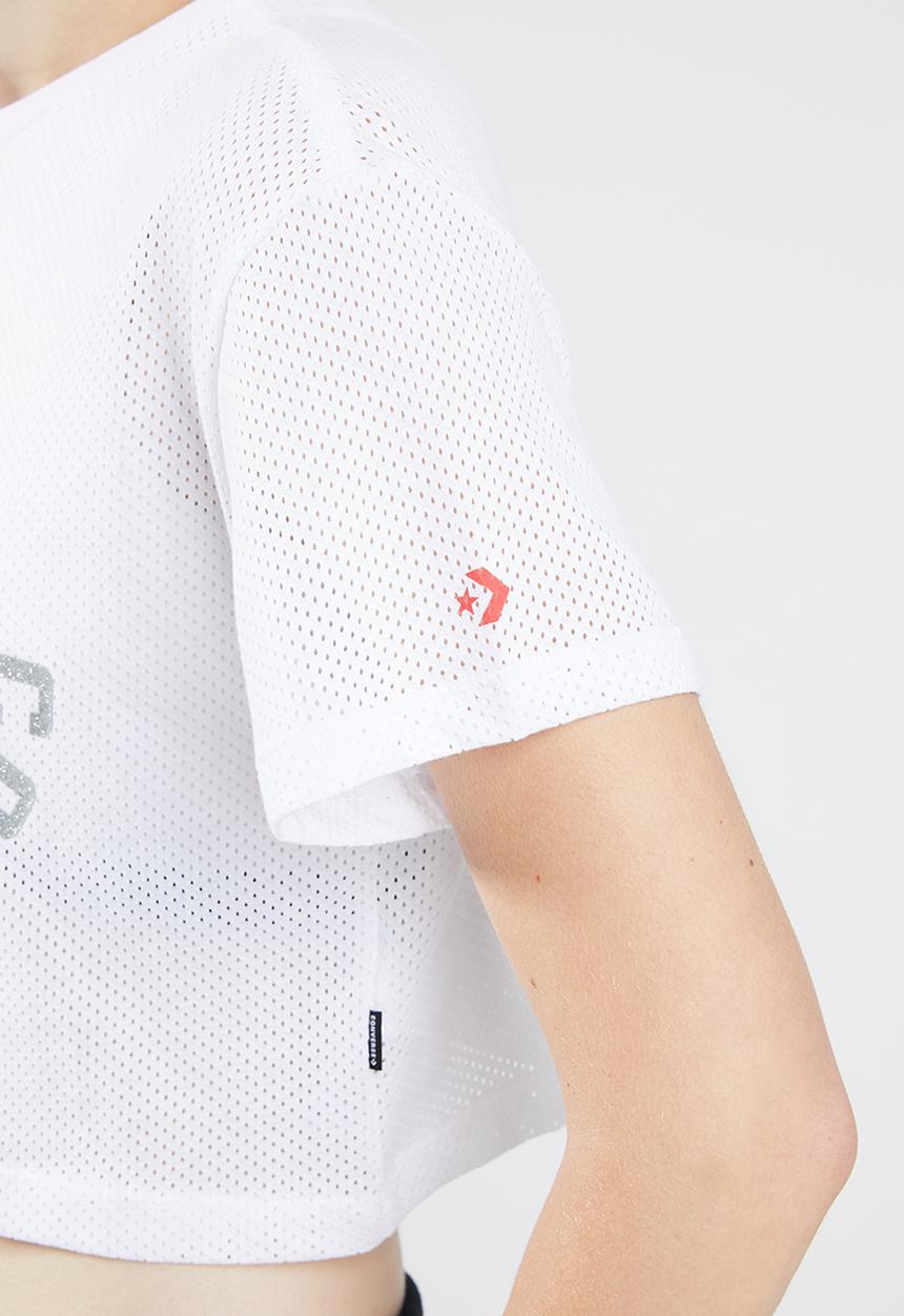 Converse - Converse basketball wordmark mid relaxed tee - white