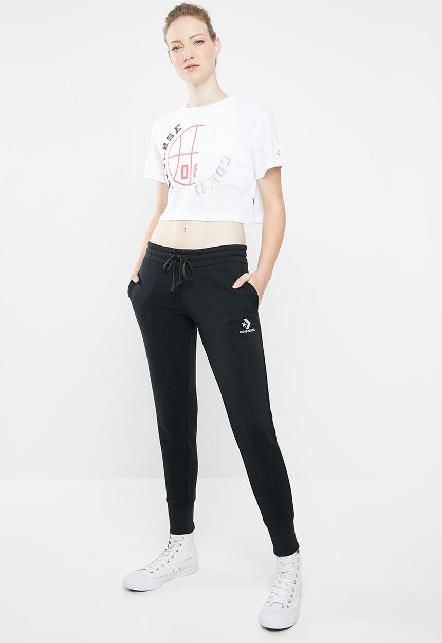 Converse - Converse basketball wordmark mid relaxed tee - white