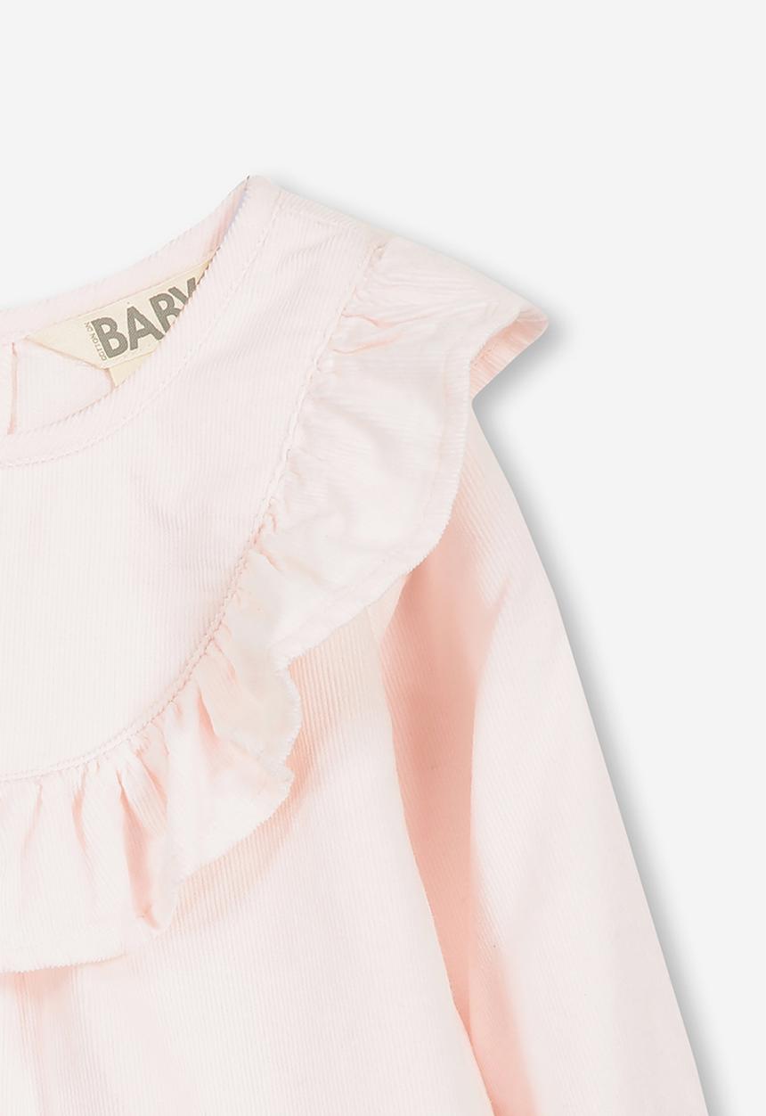 Cotton On - Flutter long sleeve top - pink