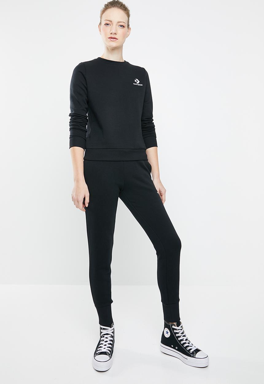 Converse - Converse star chevron crew - black
