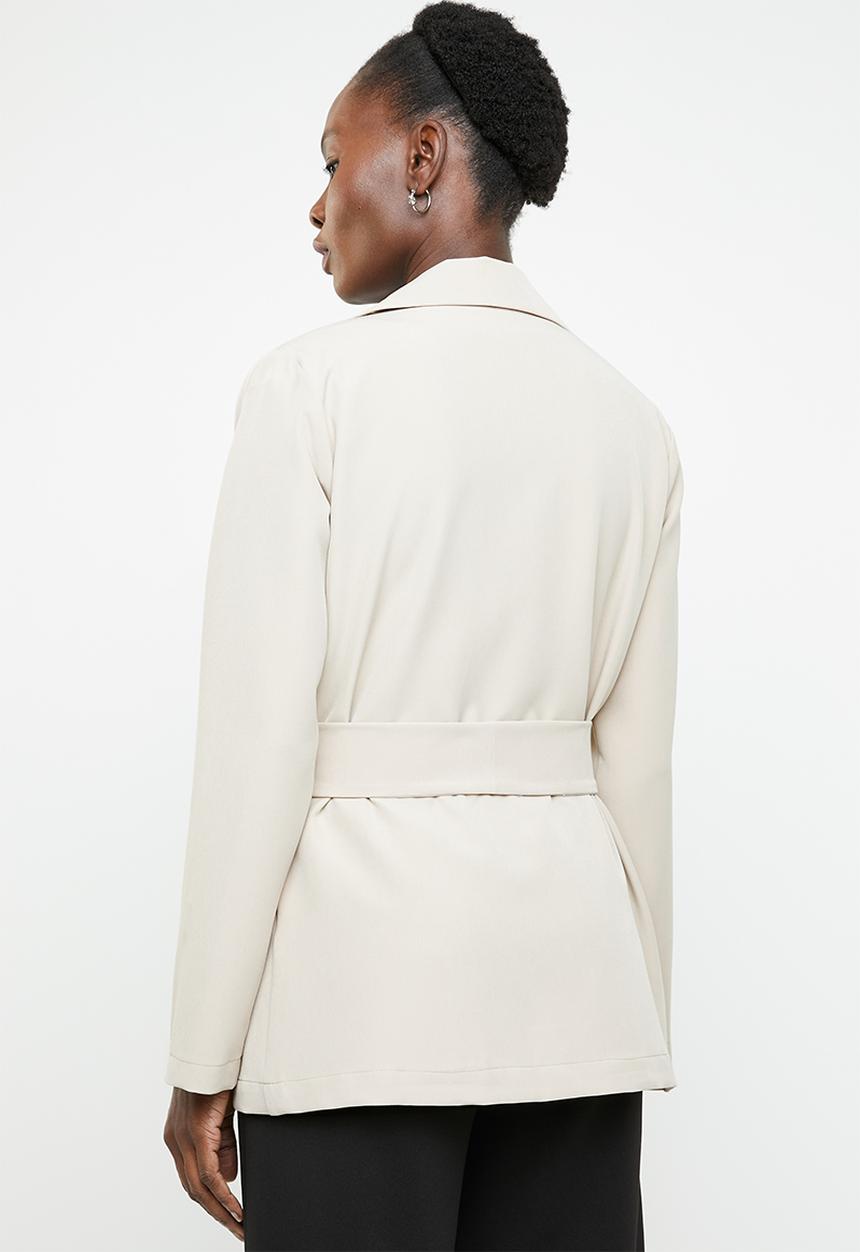 edit - Short trench style jacket - beige