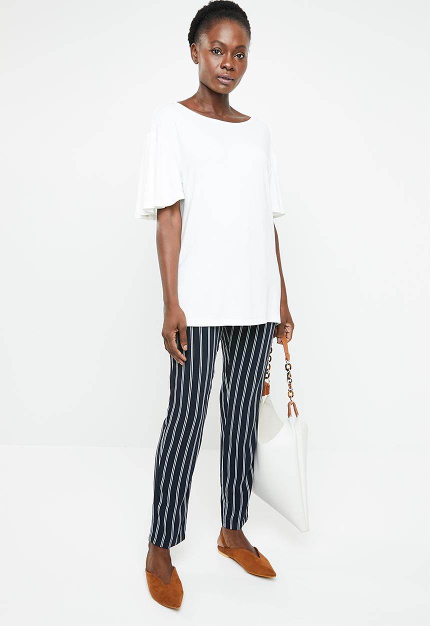 edit - Tee with back detail - white