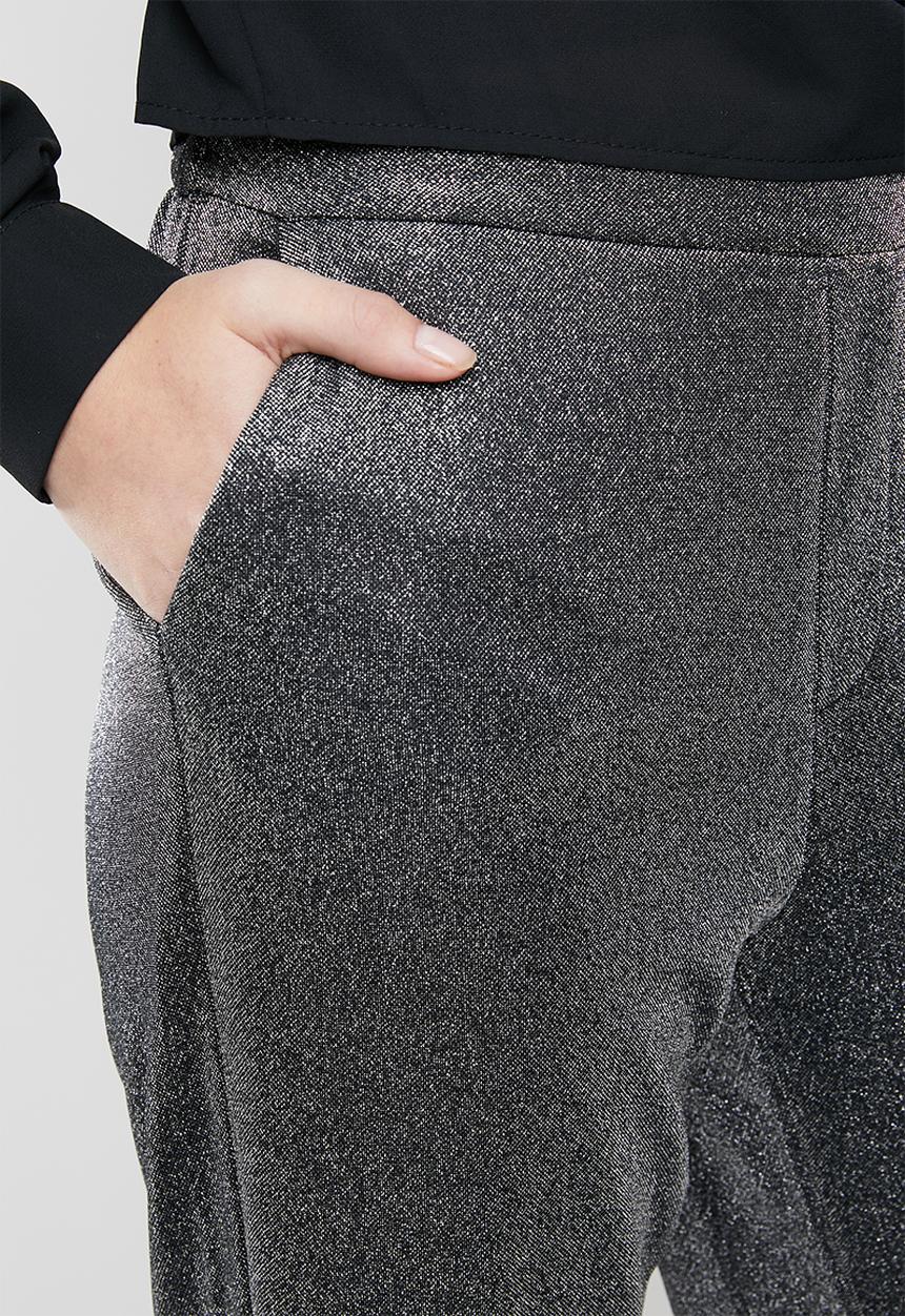 ONLY - Hustler tinsel pants - silver