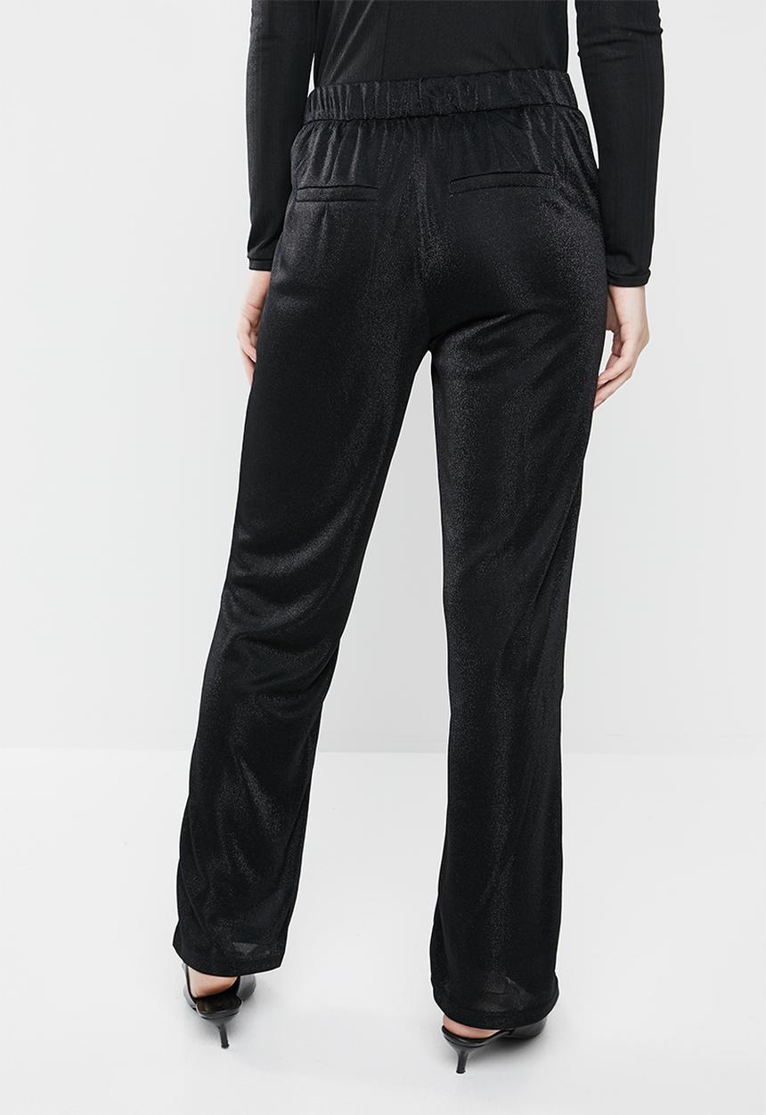 ONLY - Hustler tinsel pants - black
