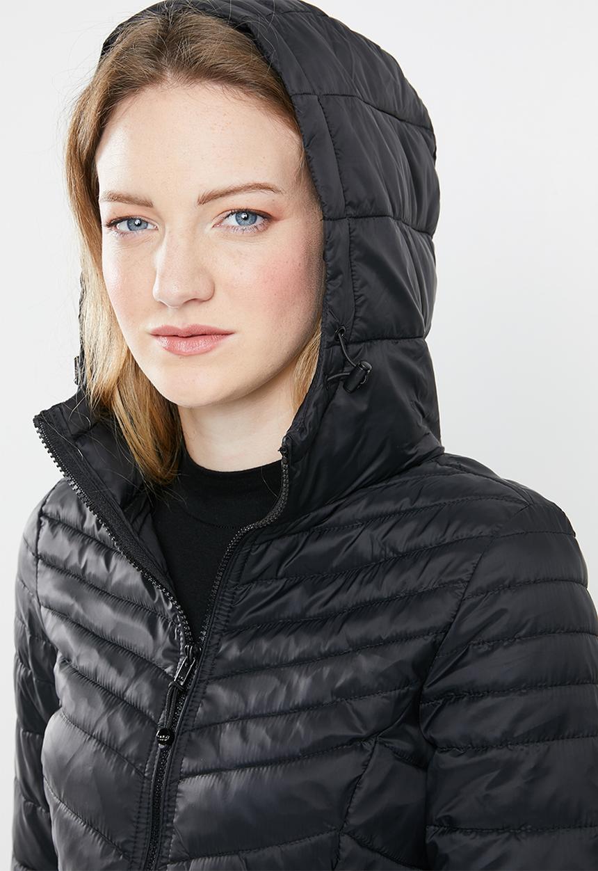 ONLY - Demi puffer coat - black