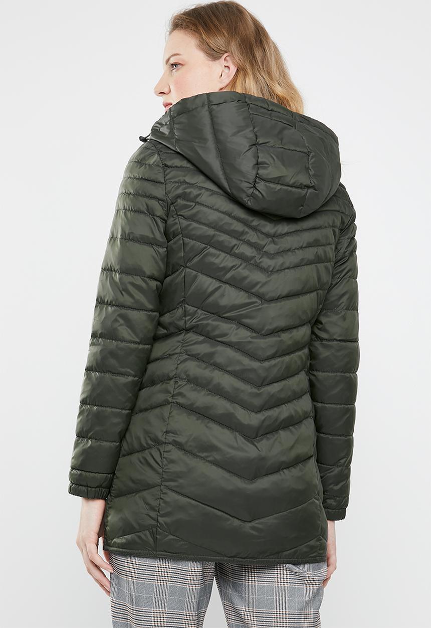 ONLY - Demi puffer coat - green