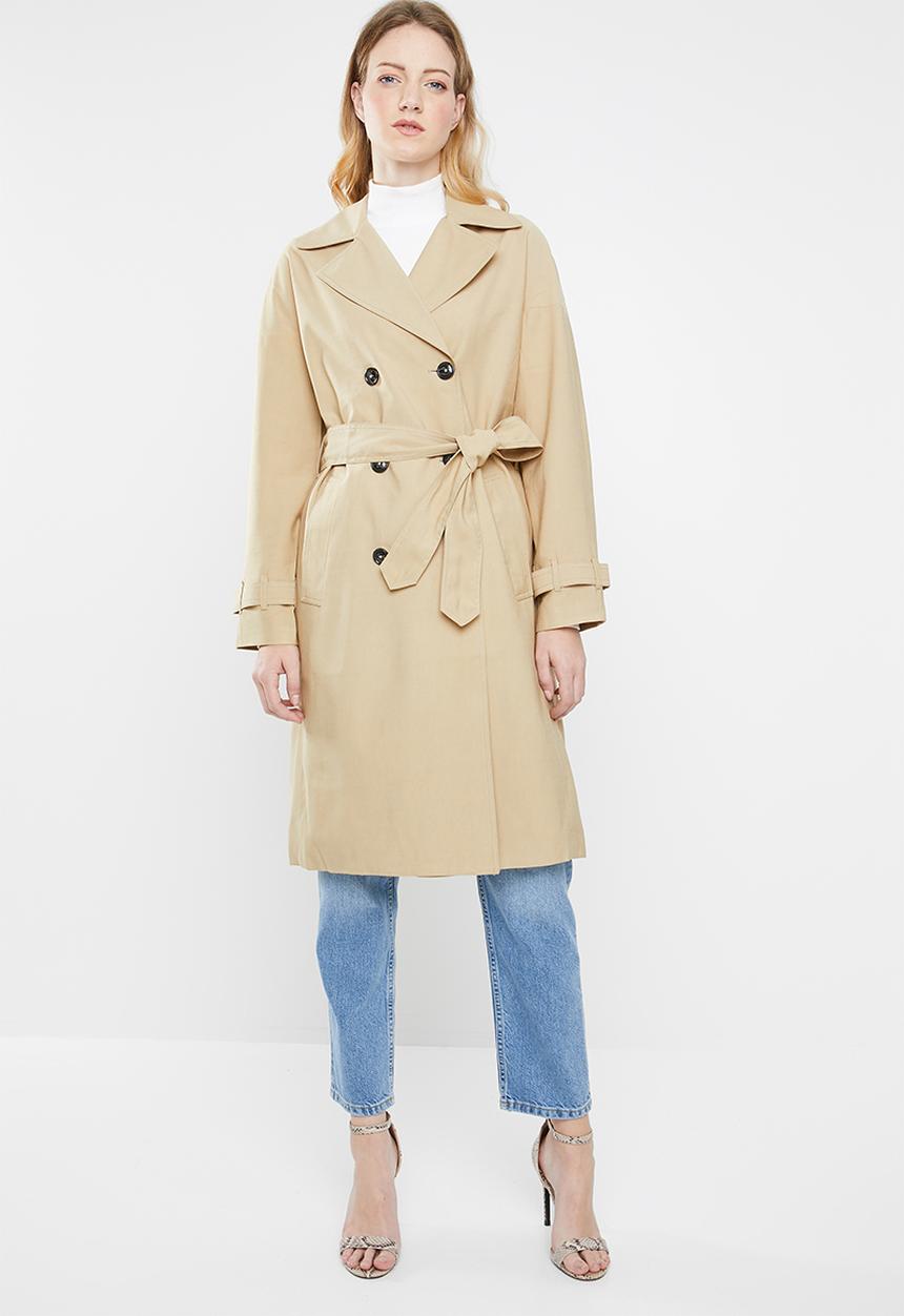 ONLY - Emilia long trench coat - beige