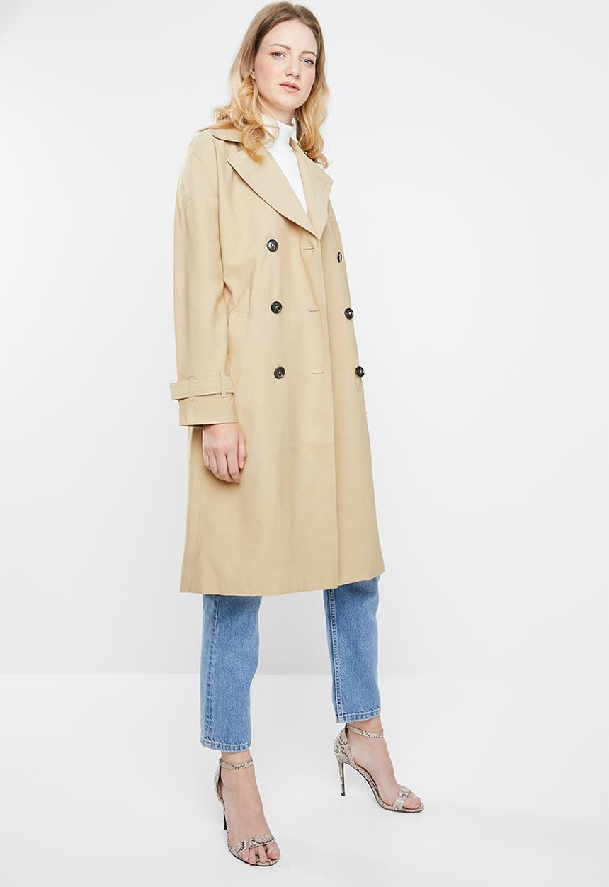 ONLY - Emilia long trench coat - beige