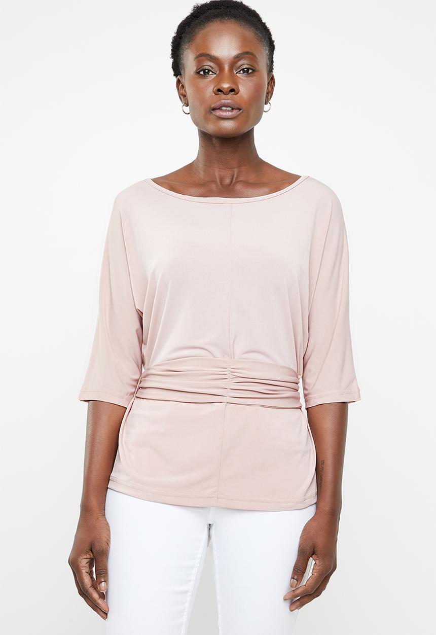 edit - Twist front top - pink