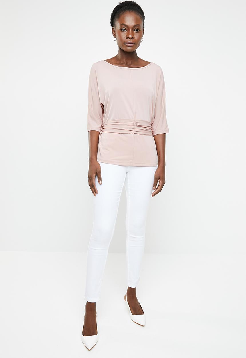 edit - Twist front top - pink