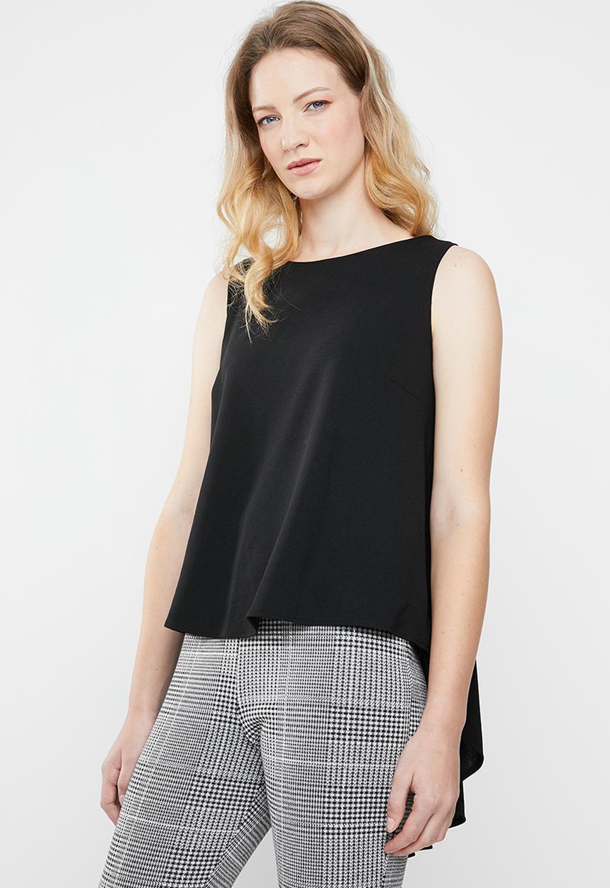 STYLE REPUBLIC - Hi-lo top - black