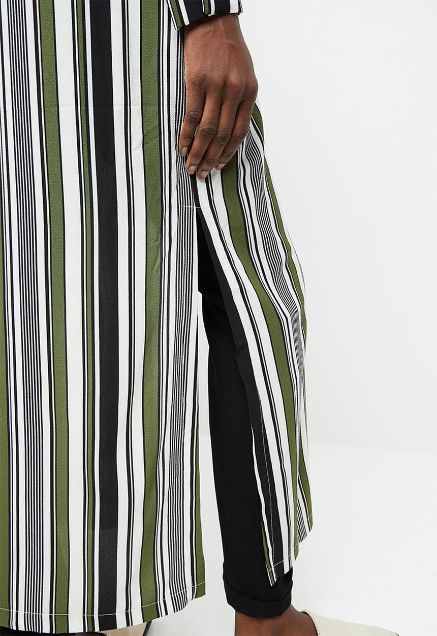edit - Long line jacket - multi-colour