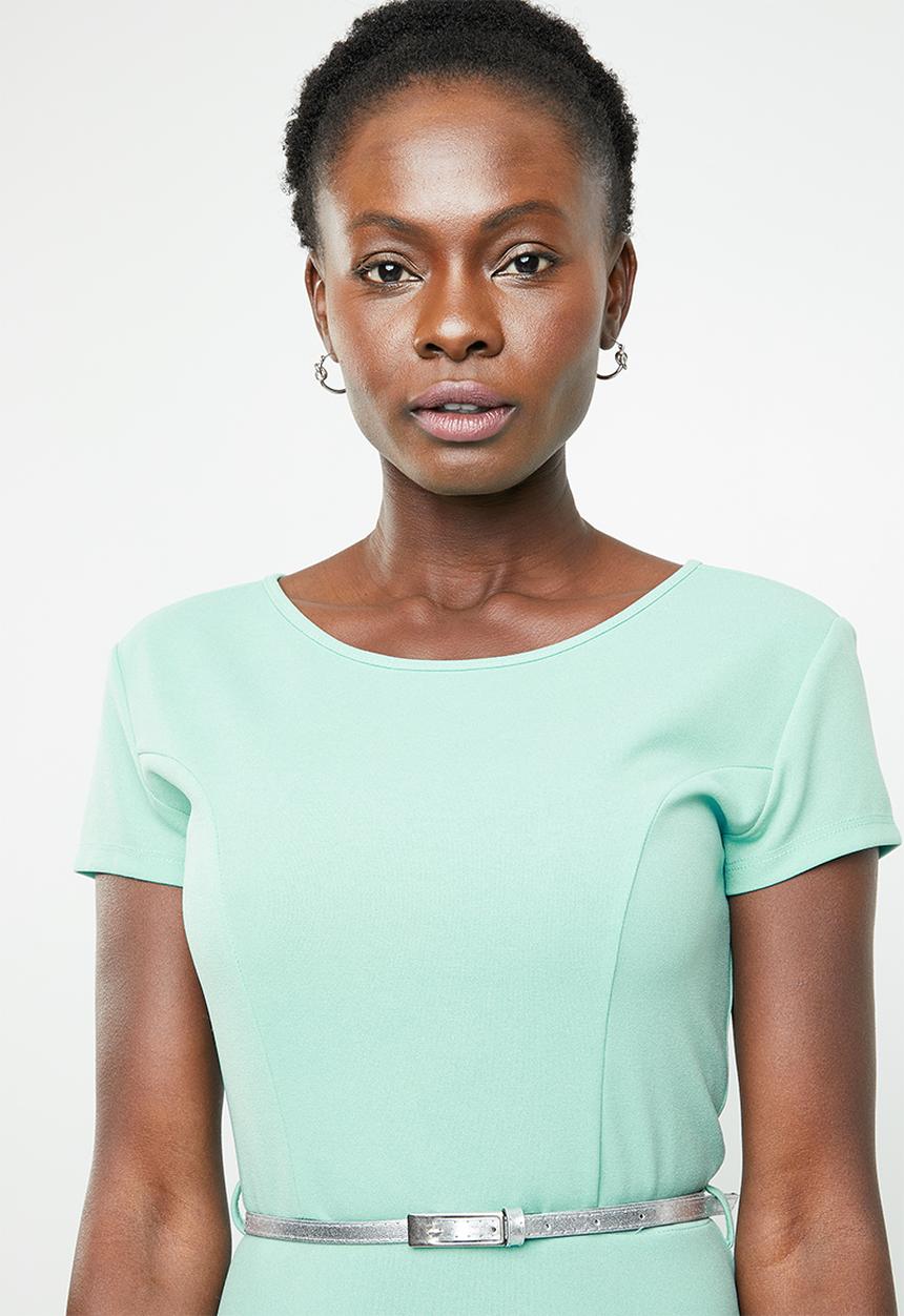 edit - Cutline dress - green