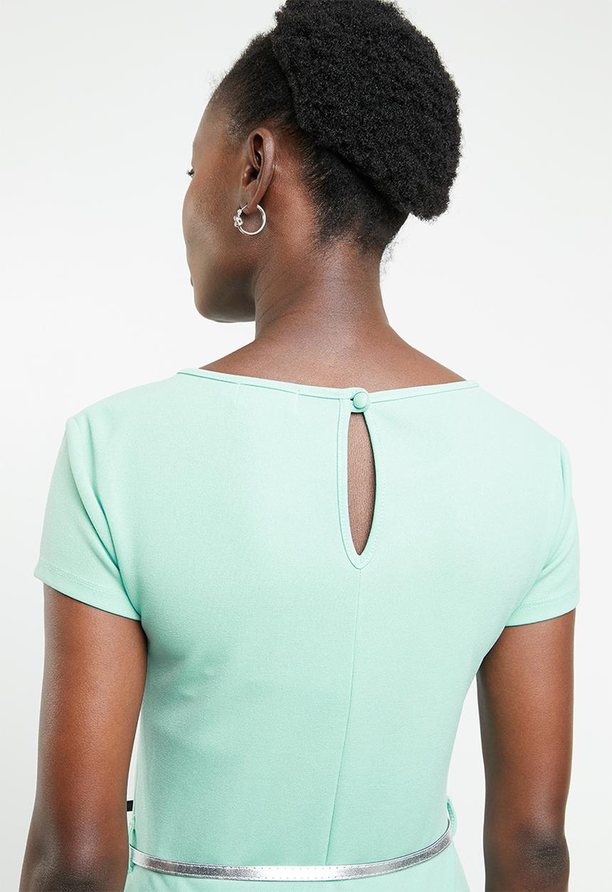 edit - Cutline dress - green