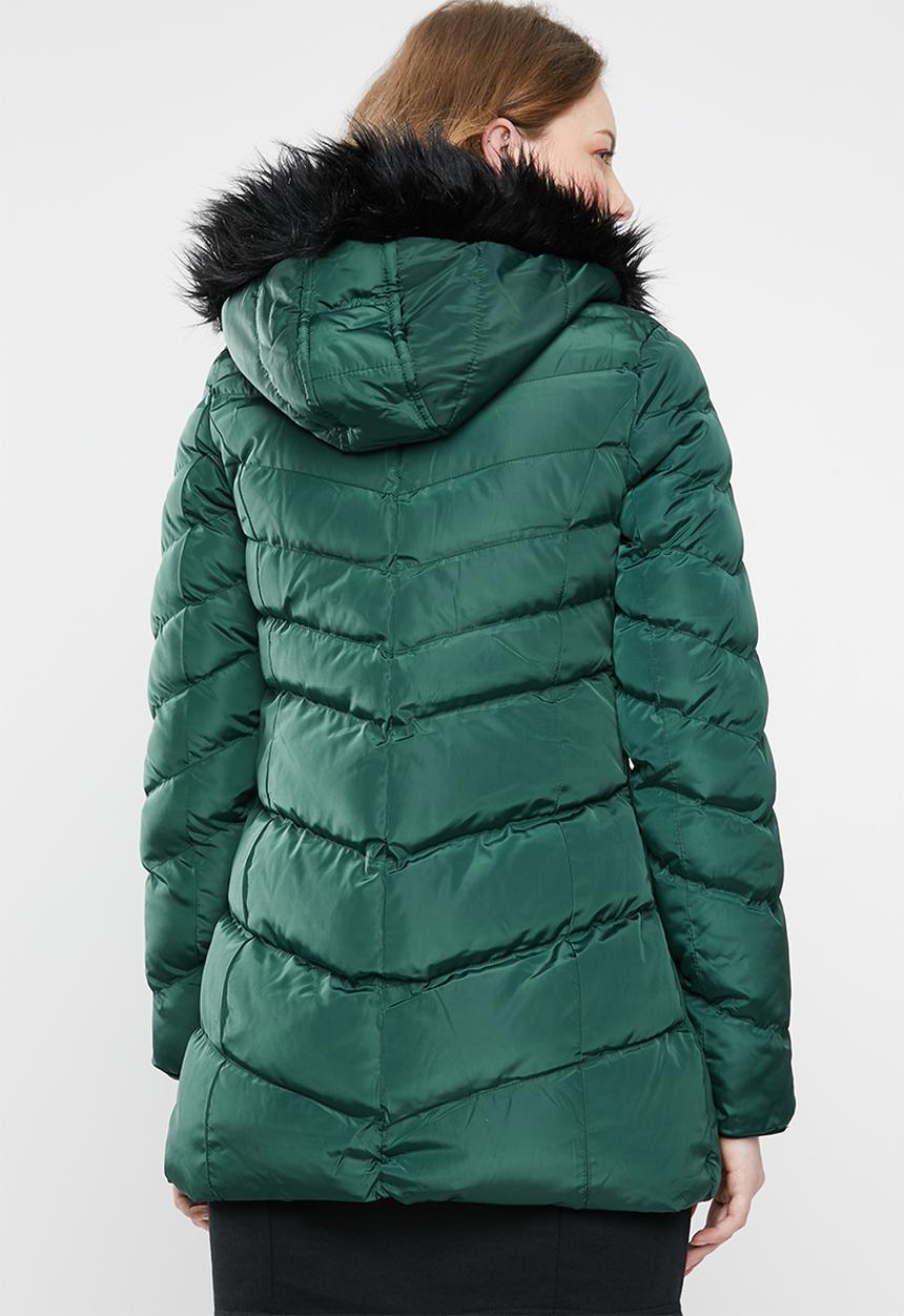 Tokyo Laundry - Lotus puffer jacket - green