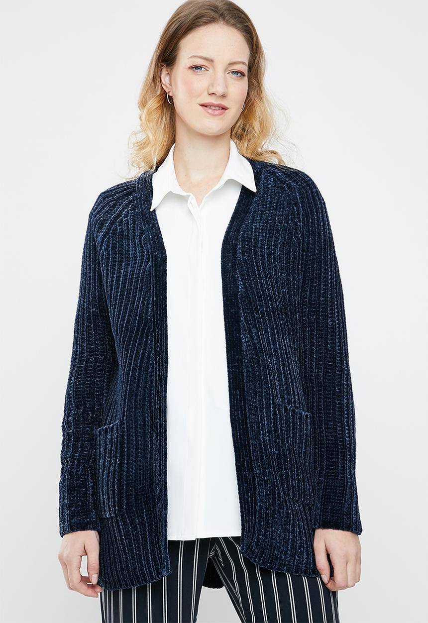 Tokyo Laundry - Adley chenille cardigan - navy