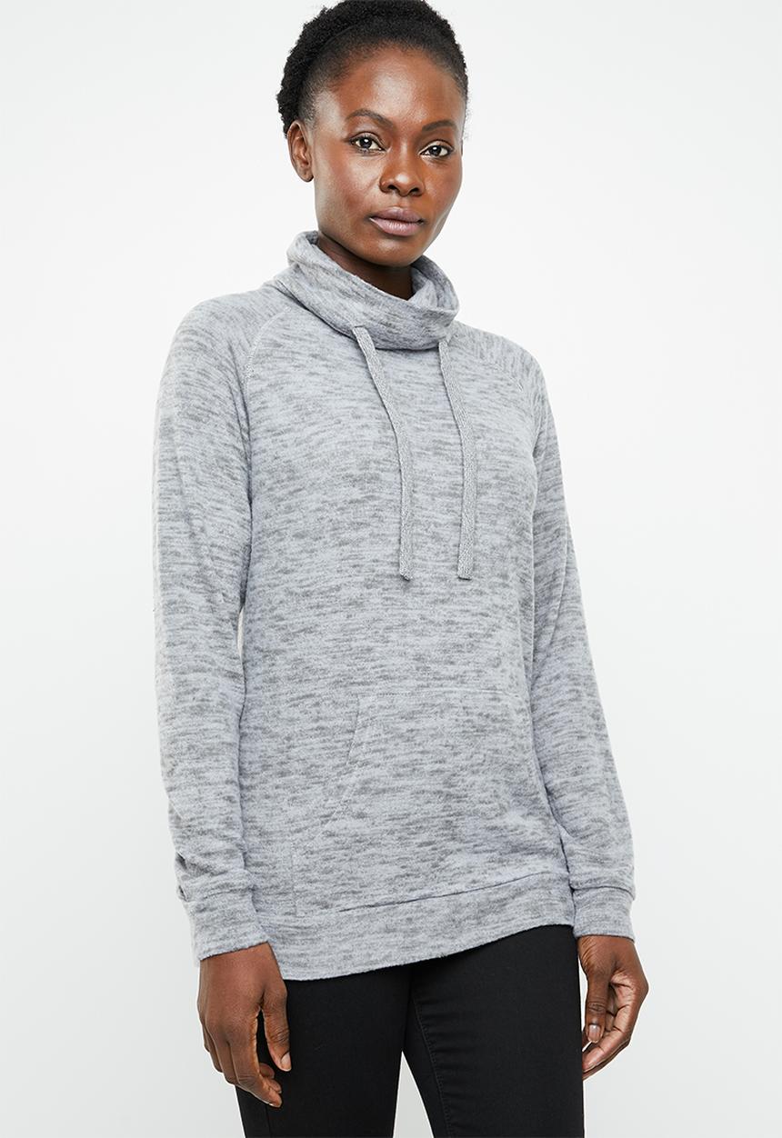 edit - Funnel neckline tunic - grey
