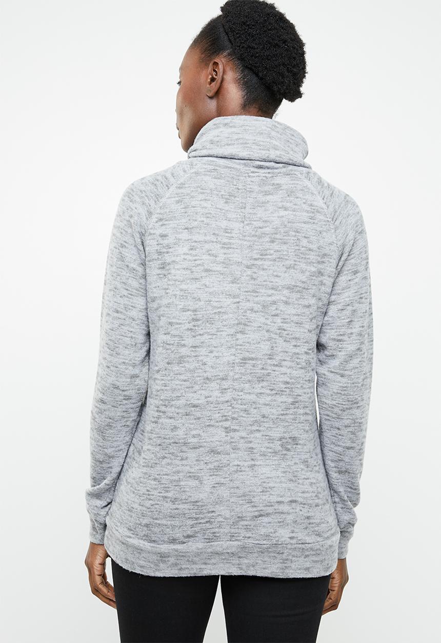 edit - Funnel neckline tunic - grey
