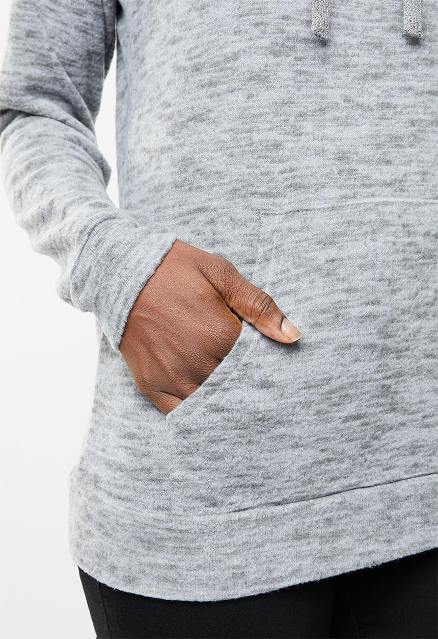 edit - Funnel neckline tunic - grey