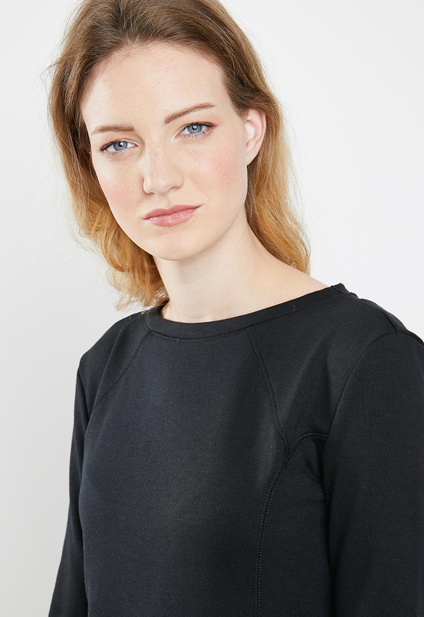 STYLE REPUBLIC - Shift fleece dress - black