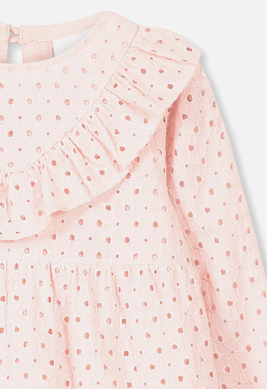 Cotton On - Grace long sleeve dress - pink