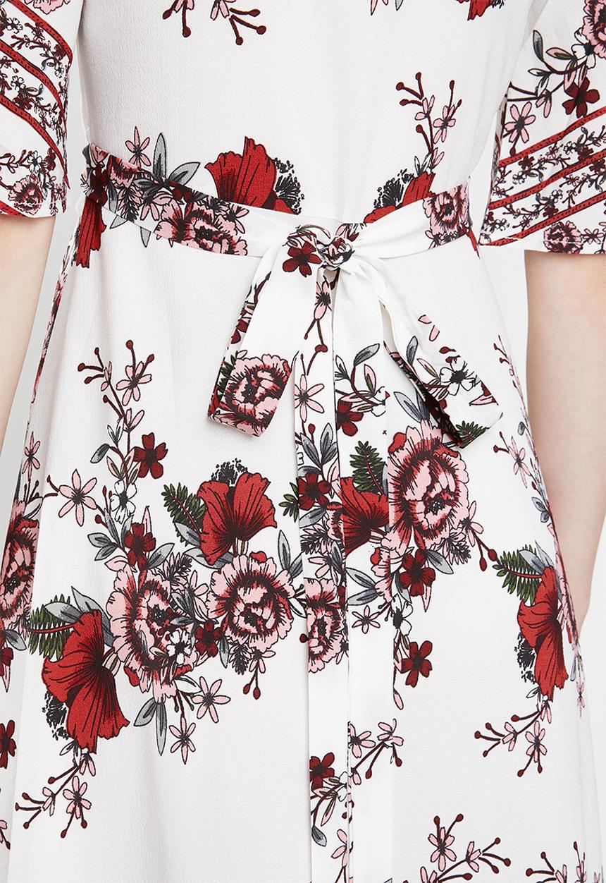 Revenge - Kimono wrap dress - white