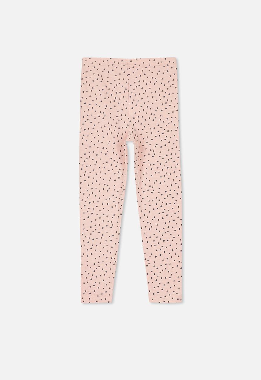 Cotton On - Huggie irregular spot tights - pink & grey 