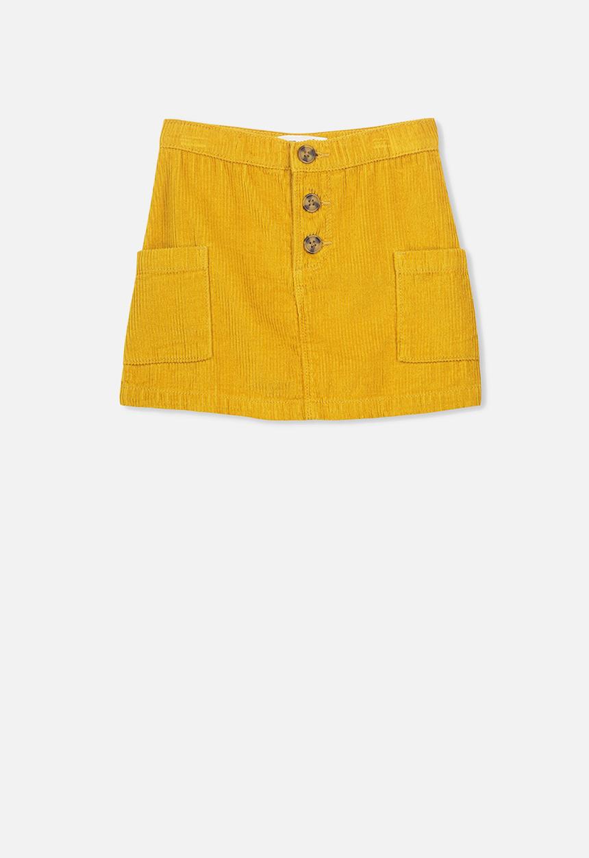 Cotton On - Rose cord skirt - yellow