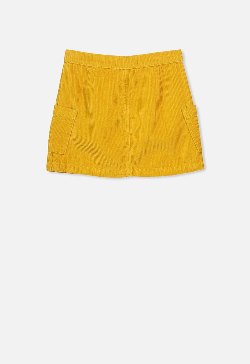 Cotton On - Rose cord skirt - yellow