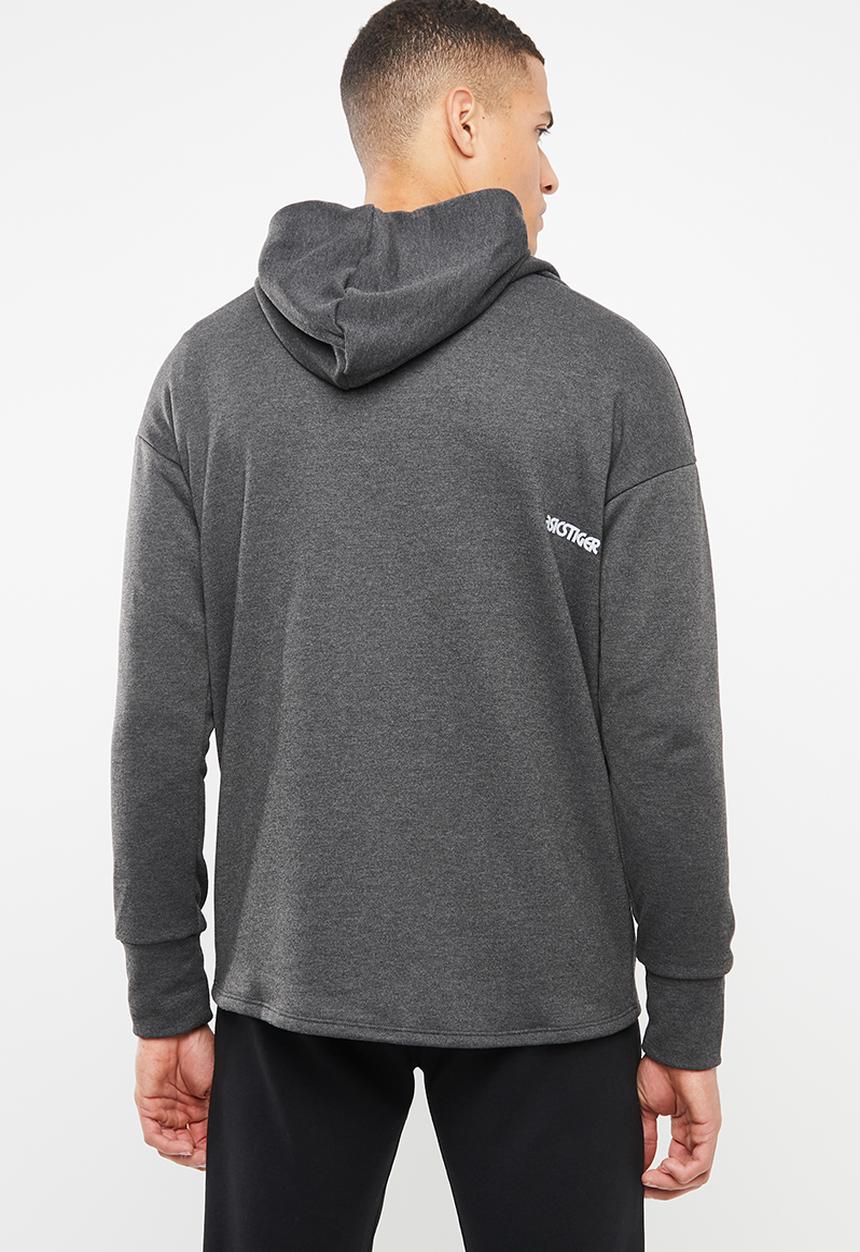 Asics Tiger - Logo sweat full zip hoodie - grey