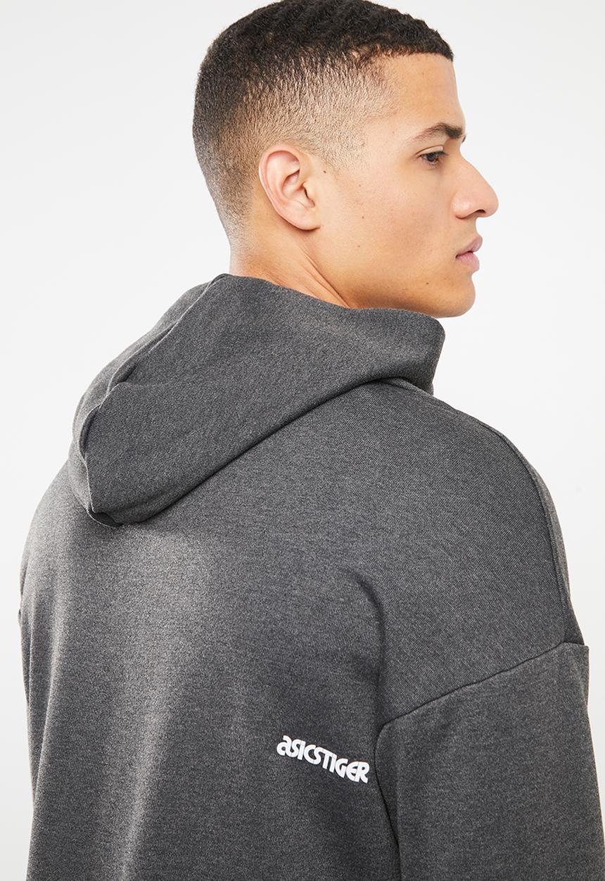 Asics Tiger - Logo sweat full zip hoodie - grey