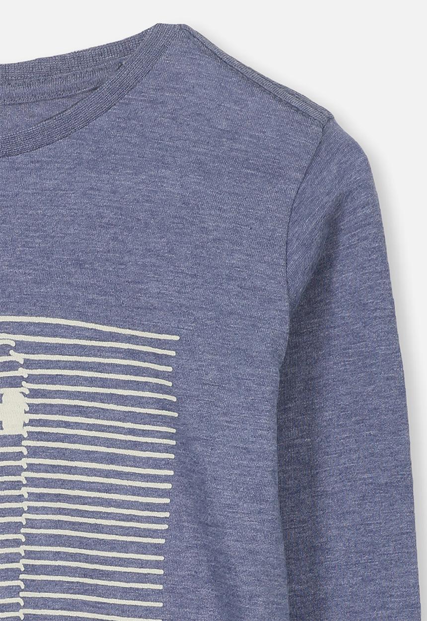 Cotton On - Tom skateboard long sleeve tee - blue