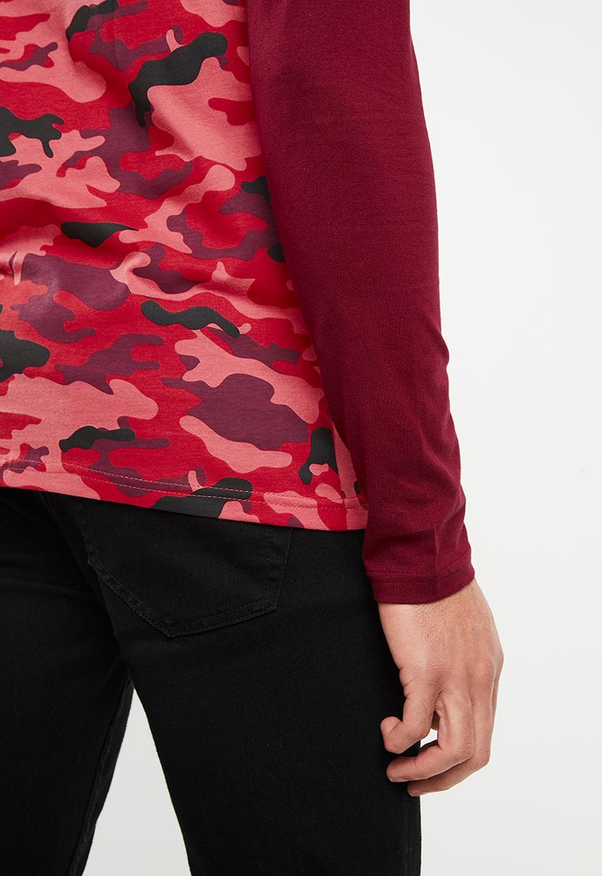 Brave Soul - Abraham camo tee - red