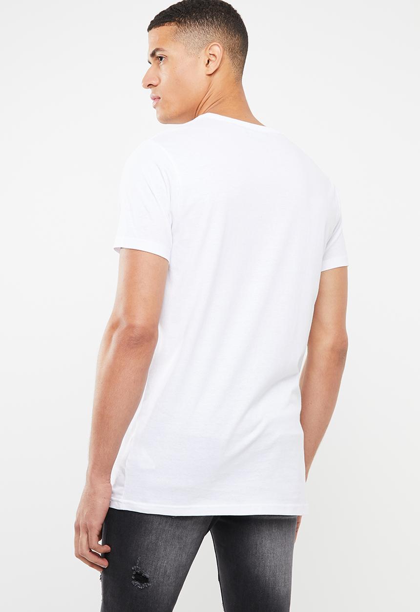 Brave Soul - Falcon crew neck tee - white