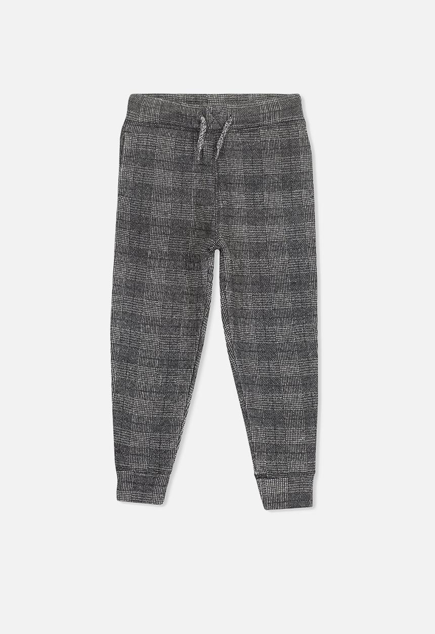 Cotton On - Jagger trackpant - black & grey